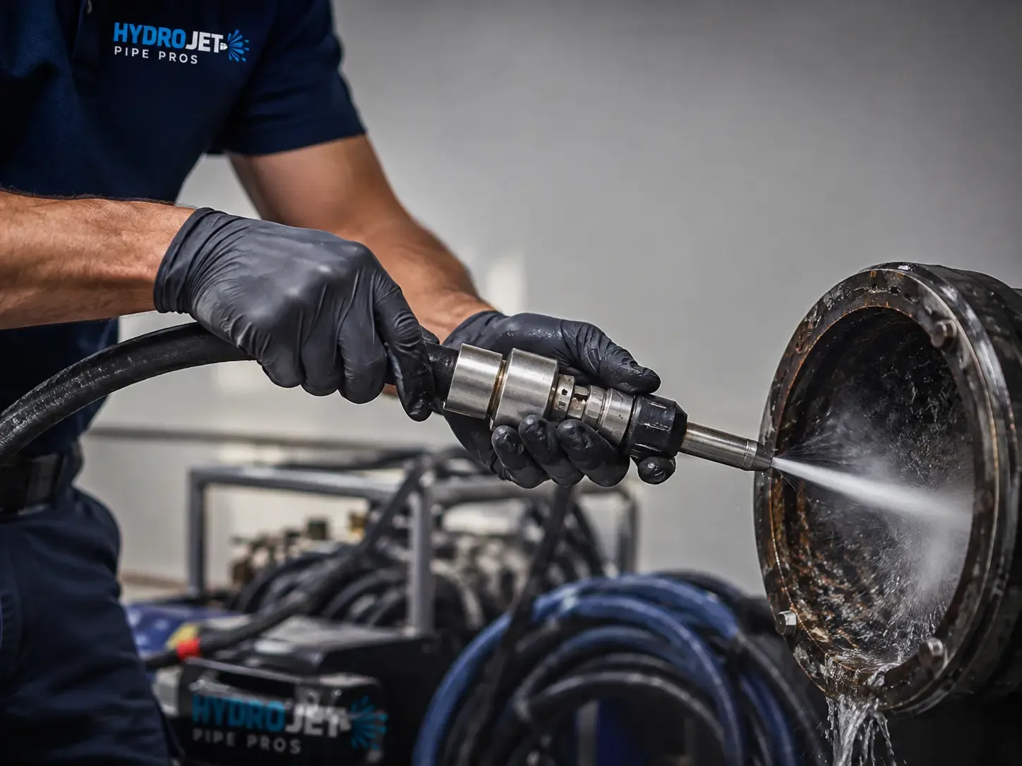 Hydro Jet Pipe Descaling in Magnetic Springs, OH